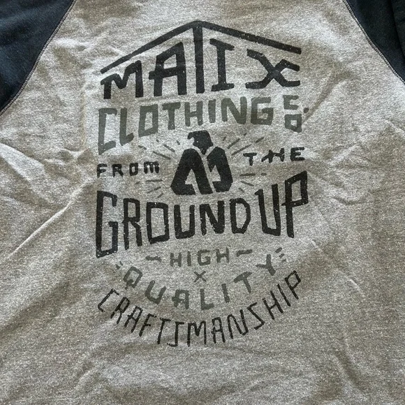 Matix Black and Gray Graphic Sweatshirt - Picture 2 of 4